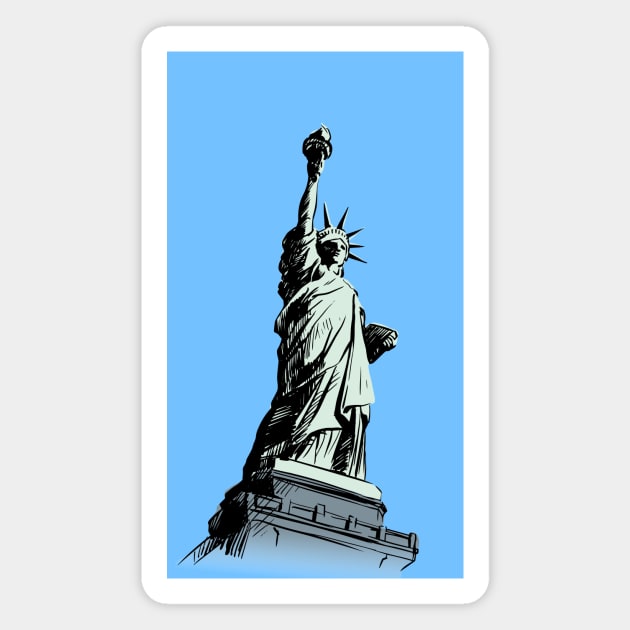 Statue of Liberty Magnet by Tapan